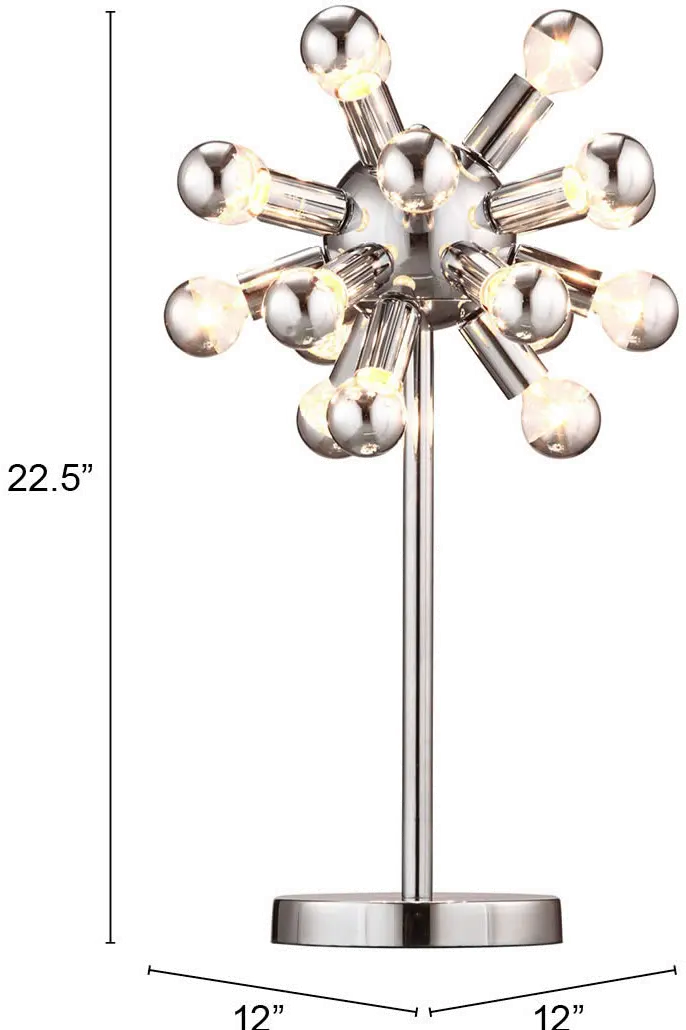 Modern Chrome Table Lamp - Pulsar-3