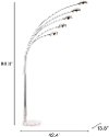 Cosmic Chrome Arc Floor Lamp
