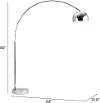Chrome Arc Floor Lamp - Galactic