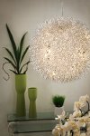 Round Silver Aluminum Ceiling Lamp - Warp