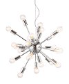 Modern Chrome Ceiling Lamp - Pulsar