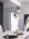 Chrome Bulb Shaped Ceiling Lamp - Gilese