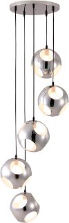 Meteor Shower Chrome Ceiling Lamp