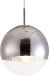 Modern Chrome and Glass Ceiling Lamp - Kinetic
