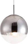 Modern Chrome and Glass Ceiling Lamp - Kinetic