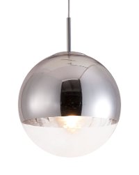 Modern Chrome and Glass Ceiling Lamp - Kinetic