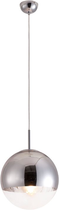 Modern Chrome and Glass Ceiling Lamp - Kinetic-2