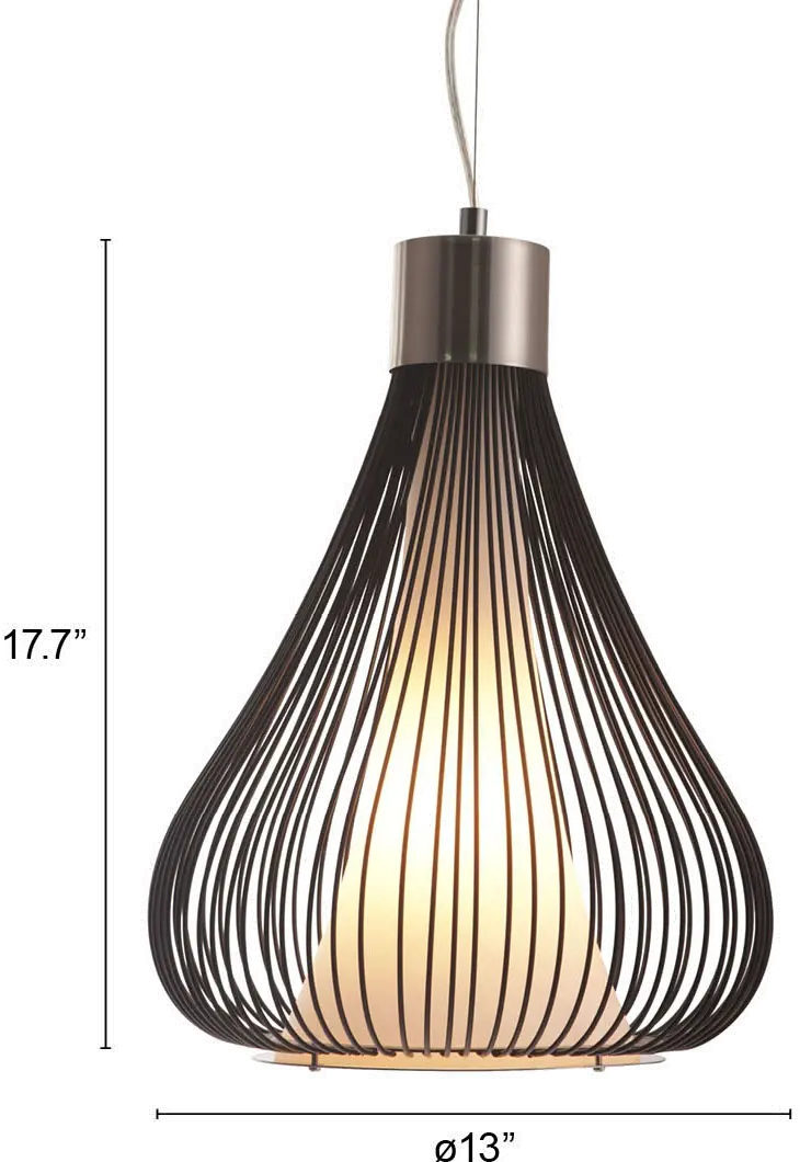 Black Wire Teardrop Ceiling Lamp - Interstellar-5