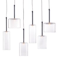 Modern Clear Glass Ceiling Lamp - Hale