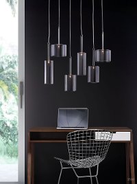 Modern Clear Glass Ceiling Lamp - Hale-3