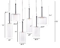 Modern Clear Glass Ceiling Lamp - Hale-4