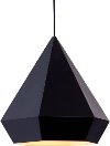 Black Geometric Ceiling Lamp - Forecast