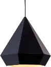 Black Geometric Ceiling Lamp - Forecast