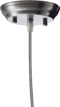 Bronze Satin Metal and Amber Glass Ceiling Lamp - Trente-2