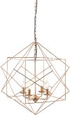 Geometric Gold Metal Ceiling Lamp - Penta