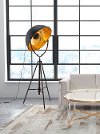 Antique Black Half Dome Floor Lamp - Vauxhall