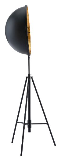 Antique Black Half Dome Floor Lamp - Vauxhall-4