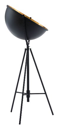 Antique Black Half Dome Floor Lamp - Vauxhall-5