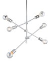 Modern Chrome Ceiling Lamp - Brixton