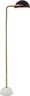 Mid Century Modern Black and White Floor Lamp - Irving