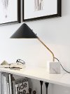 Retro Modern Black and White Table Lamp - Pike