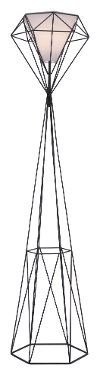 Modern Black Painted Steel Floor Lamp - Delancey
