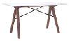 Walnut and White Home Office Desk - Saints