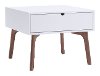 Mid-Century White End Table - Padre