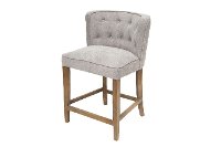 Grey Upholstered 24 Inch Counter Height Stool - Anew