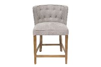 Grey Upholstered 24 Inch Counter Height Stool - Anew-4