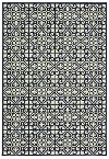 5 x 8 Medium Navy and Ivory Indoor-Outdoor Rug - Marina