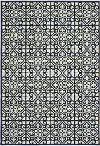 Marina 5 x 8 Medium Navy and Ivory Indoor-Outdoor Rug