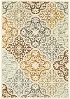 Bali 5 x 8 Medium Ivory, Blue, and Gold Indoor-Outdoor Rug