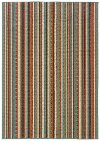 5 x 8 Medium Green, Blue, and Orange Indoor-Outdoor Rug - Caspian