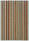 5 x 8 Medium Green, Blue, and Orange Indoor-Outdoor Rug - Caspian