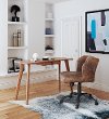 Mid-Century Walnut Desk with Storage Drawer - Zane