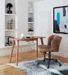 Mid-Century Walnut Desk with Storage Drawer - Zane