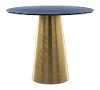 Retro-Modern Blue and Gold End Table - Reo