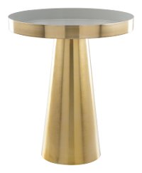 Glam Gold Round End Table - Nova-2