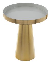Glam Gold Round End Table - Nova-3