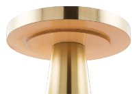 Glam Gold Round End Table - Nova-5