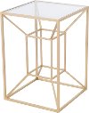 Gold Contemporary End Table - Canyon