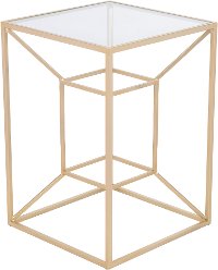Gold Contemporary End Table - Canyon-3