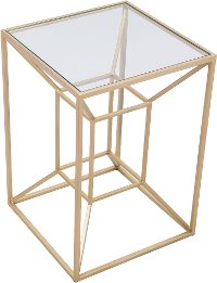 Gold Contemporary End Table - Canyon-4
