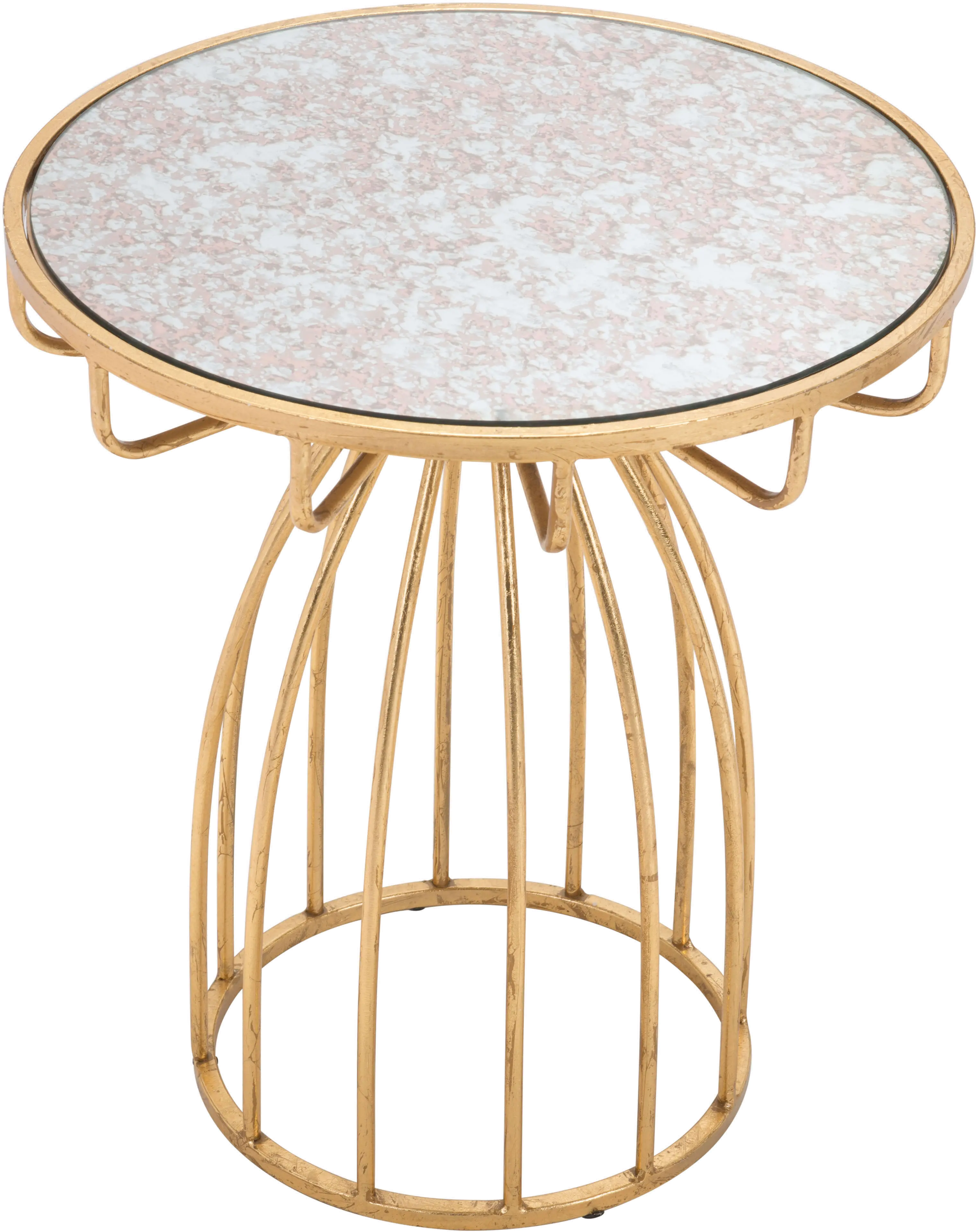 Glam Round End Table - Silo-3