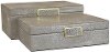 Clearance 9 Inch Gray Wooden Box