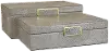 Clearance 9 Inch Gray Wooden Box