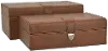 Clearance 9 Inch Caramel Brown Faux Leather Box