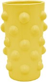 Contemporary 27 Inch Yellow Decorative Vase