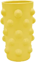 Contemporary 27 Inch Yellow Decorative Vase